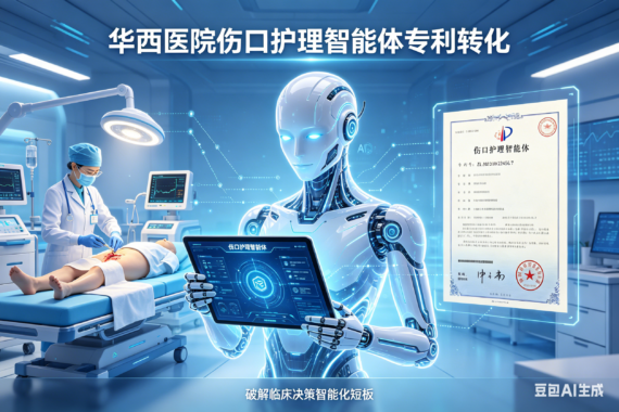 华西医院拟转化伤口护理智能体专利，破解临床决策智能化短板