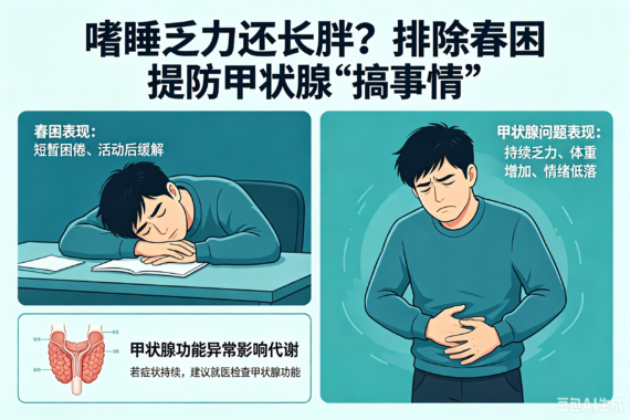嗜睡乏力还长胖？排除春困 提防甲状腺“搞事情”