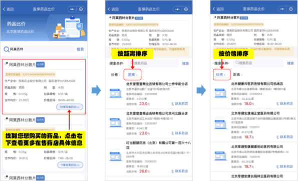 北京医保和您一起比药价